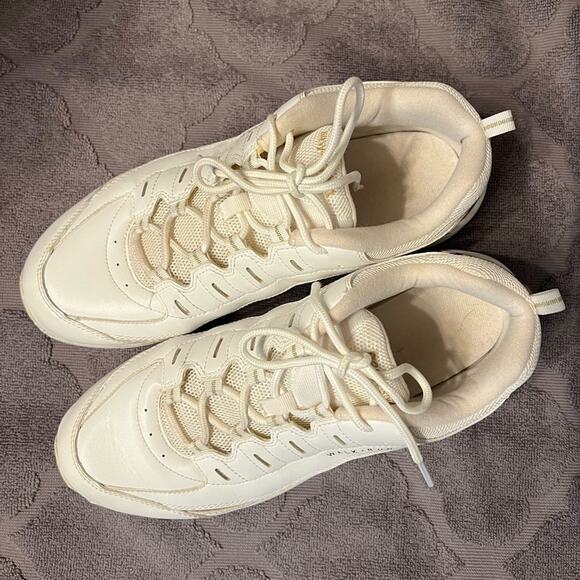 Easy Spirit Cream Sneakers with Animal Print Sz 10W - Picture 4 of 10